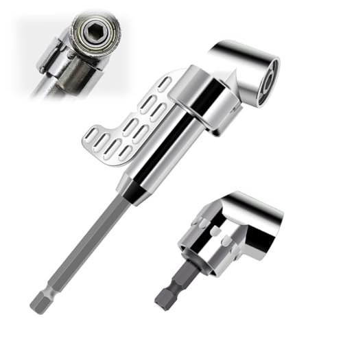 105° Winkelschrauber Vorsatz Adapter Multi-Function Bend Screwdriver Bit Winkelschraubvorsatz Winkelgetriebe Halter Winkelschraubendreher Flexible Welle Bohrmaschine Bithalter Für Garage, Bauarbeiter von Maple Plentiful