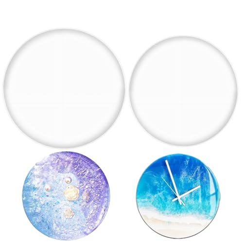 2 Pieces Gießformen Silikon, Silikonform Rund 14cm, Silikonform Teller Rund, Silicone Mould, Casting Mould, For Coasters Fruit Tray Shot Glasses Tray Resin DIY Home Decoration 2 Pieces Gießformen Silikon, Silikonform Rund 14cm, Silikonform Teller Rund, Silicone Mould, Casting Mould, For Coasters Fruit Tray Shot Glasses Tray Resin DIY Home Decoration von Maple Plentiful