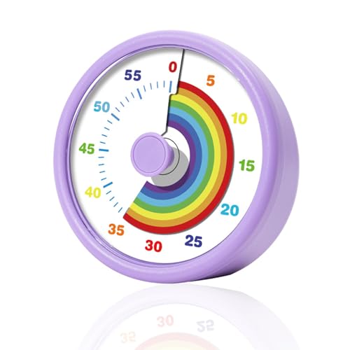 Time Timer Kinder Visueller Timer 60-Minuten Countdown Für Klassenzimmer Büro Küche, Schreibtisch Kinder Zeitmana Gement Tools Mit Leisem Betrieb von Maple Plentiful