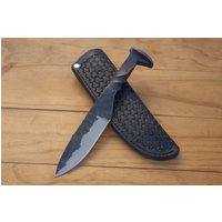 Handgeschmiedetes Eisenbahn Spike Messer Drop Point Bowie Full Tang von MapleCreekGenerStore