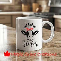 Nicht Heute Färse Kaffeetasse - 11 Unzen Erhältlich in Keramik Oder Kunststoff Nicht Heute Färse Kaffeetasse - 11 Unzen Erhältlich in Keramik Oder Kunststoff von MapleGroveCreations