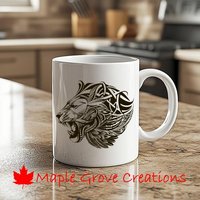 Zentangle Mandala Löwenkopf Becher - 11 Unzen Kaffeebecher Erhältlich in Keramik Oder Kunststoff Zentangle Mandala Löwenkopf Becher - 11 Unzen Kaffeebecher Erhältlich in Keramik Oder Kunststoff von MapleGroveCreations
