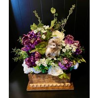 10x10 Handgemachtes Blumengesteck. Du Suchst Dir Die Farbgebung Aus Und Ich Fertige Ein Wunderschönes Mittelstück Für Deinen Tisch Oder Mantel von MapleLaneDesignByMel