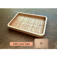 .rugby Union Spielfeld Form Hartholz Catchall Tablett | Untersetzer Servierbrett Wurstwaren Personalisiert Ahorn Kirschbaum Nussbaum Rugby-Spielfeld von MapleLeafWoodShop