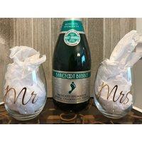 Mr Und Mrs Stemless Weingläser - Verlobung, Hochzeit, Brautparty, Paargeschenk von MapleMomof3