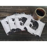 Waschbär-Cocktailservietten, Partyservietten, Handgemachte Waschbäruntersetzer von MapleMoonDesign
