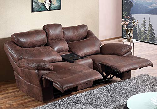 Mapo Möbel Elektrisches Mikrofasersofa Kinosofa mit Bluetooth-Stereo-Lautsprechern und induktivem Laden 3581ee-Cup-2MM-VF03 von Mapo Möbel