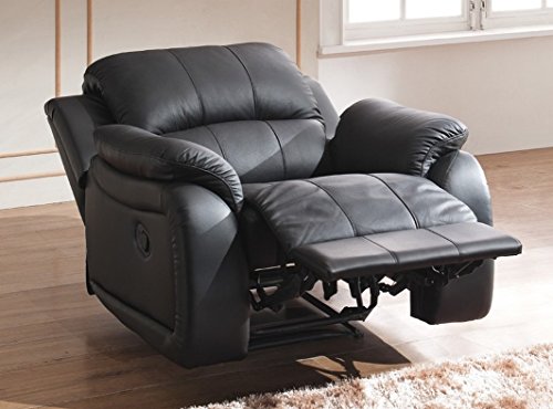 Leder Fernsehsofa Relax-Sessel Fernsehsessel mit Schlaffunktion 5129-1-S von Mapo Möbel