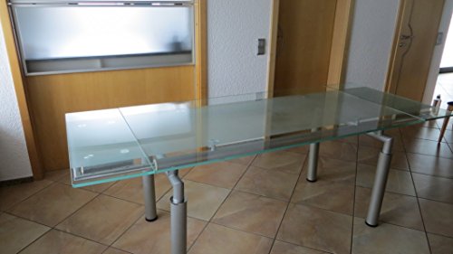Mapo Möbel Auszieh Glastisch Esstisch Glas-Tisch Küchentisch Tisch 220 (160) x 90 cm sofort von Mapo Möbel