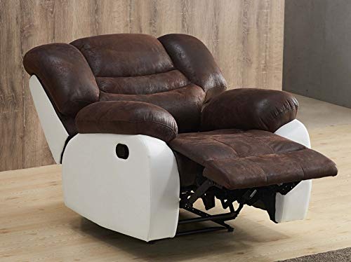 Mapo Möbel Mikrofaser-Relax-Sofa-Mikrofaser-Relaxsessel Fernseh-Sessel 5116-1-PU von Mapo Möbel