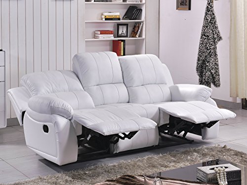 Voll-Leder Fernsehsessel Couch Sofa Relaxsessel Polstermöbel 5129-3-W von Mapo Möbel