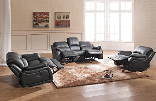 Voll-Leder Sofagarnitur Fernsehsofas Relaxsofas 5129-3+2+1-S von Mapo Möbel