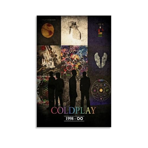 Maqiae Coldplay Poster Music Album Rock Band Retro Vintage Cover Für Zimmer, Ästhetische Leinwand-Wandkunst, Schlafzimmer-Dekor Poster 12x18inch(30x45cm) von Maqiae