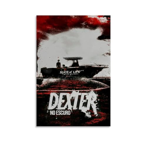 Maqiae Dexter Poster Comedy Tv Series Retro Vintage Cover Für Zimmer, Ästhetische Leinwand-Wandkunst, Schlafzimmer-Dekor Poster 12x18inch(30x45cm) von Maqiae