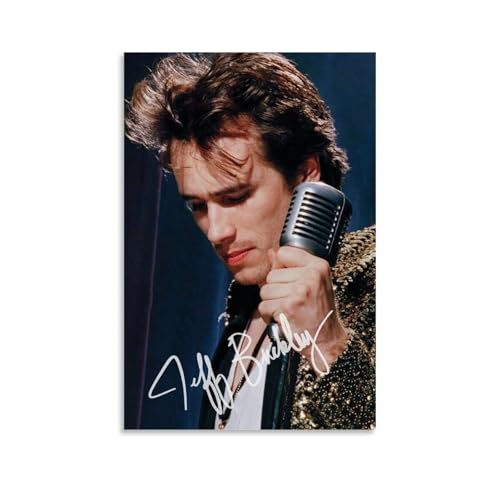 Maqiae Jeff Poster Buckley Music Album Retro Vintage Cover Signed Für Zimmer, Ästhetische Leinwand-Wandkunst, Schlafzimmer-Dekor Poster 16x24inch(40x60cm) von Maqiae