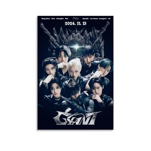 Stray Poster Kids Music Band Kpop Retro Group Vintage Cover Für Zimmer, Ästhetische Leinwand-Wandkunst, Schlafzimmer-Dekor Poster 16x24inch(40x60cm) von Maqiae