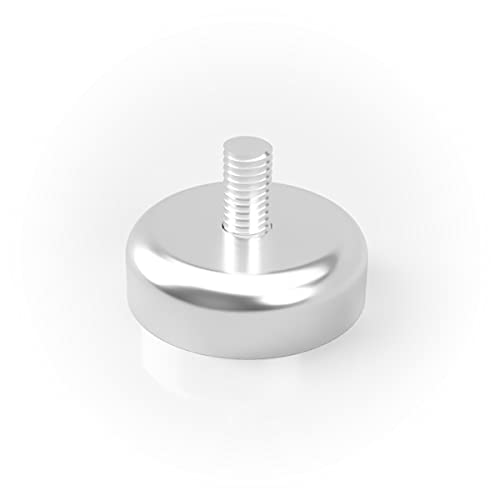 Flachgreifer Außengewinde|Einschrauben, starker Magnet, M3|10 Stück|Ø10 x 5 mm|1.5 KG Haftkraft, N35 Flachgreifer Außengewinde|Einschrauben, starker Magnet, M3|10 Stück|Ø10 x 5 mm|1.5 KG Haftkraft, N35 von Maqna