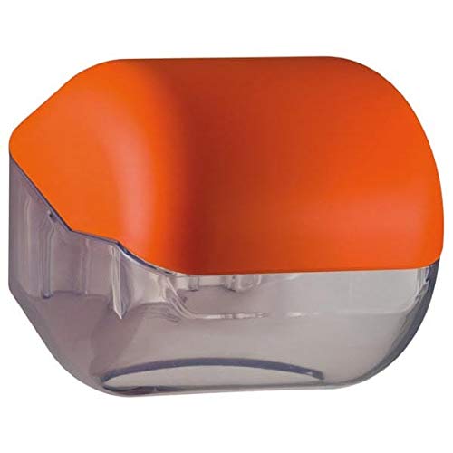 Mar Plast A61900AR Toilettenpapier, Orange 'Soft Touch'/ durchsichtig, 140 x 148 x 150mm von Mar Plast
