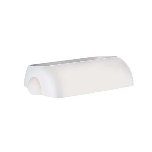 Mar Plast A74401BI Verdeckter Deckel für Papierkorb Modell 742, Weiß 'Soft Touch', 90 x 225 x 335 mm von Mar Plast