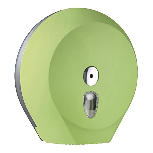 Mar Plast A75810VE Toilettenpapier, Jumbo, Soft Touch Grün/durchsichtig, 335 x 128 x 128mm von Mar Plast