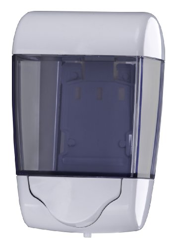 Mar Plast A77601 Druckknopf-Seife, 0, 55 L, Weiß/durchsichtig, 180 x 80 x 115mm von Mar Plast