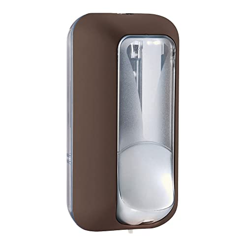 Mar Plast A89101MA Dispenser Seife Füllung, 0.55 L, Soft Touch-Braun/durchsichtig, 217 x 117 x 103mm von Mar Plast