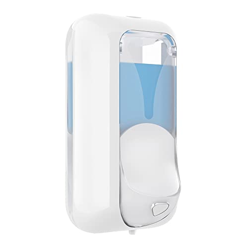 Mar Plast A89201 Dispenser Seife Patrone, 0, 5 L, Weiß/Transparent, 217 x 117 x 103mm von Mar Plast