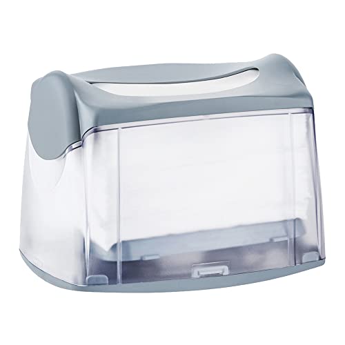 Mar Plast A89807 Dispenser Tischservietten, Weiß/durchsichtig, 160 x 163 x 221 mm von Mar Plast