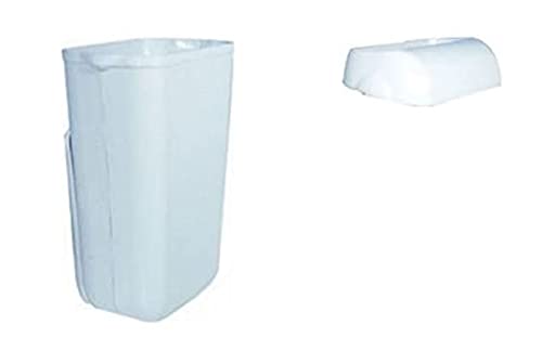 Set - Marplast Mülleimer 23L Weiss MP 742 - mit Einwurf-Öffnung Deckel von Mar Plast