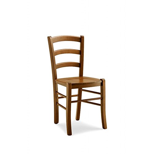 Mar.c.a. Design - 2er Set Stühle Modell Venedig komplett aus dunklem Buchenholz | Geeignet für Esszimmer, Küche und Wohnzimmer, Büro und Eingang - Made in Italy | Größe 46 x 45 x 87 von Mar.c.a. Design