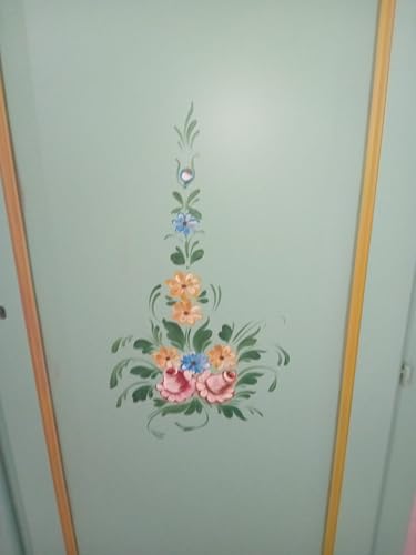 Mar.c.a. Design - Klassischer Schrank aus Pappelholz, Arte Povera Stil mit runder Gendarme, elegantes Möbelstück für den Innenbereich, hergestellt in Italien (verschiedene Größen und Farben) von Mar.c.a. Design