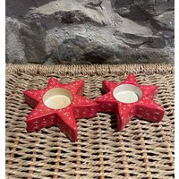 1 Paar Sternförmige Und Geätzte Teelichthalter Aus Speckstein 1 Paar Sternförmige Und Geätzte Teelichthalter Aus Speckstein von MaraTrading