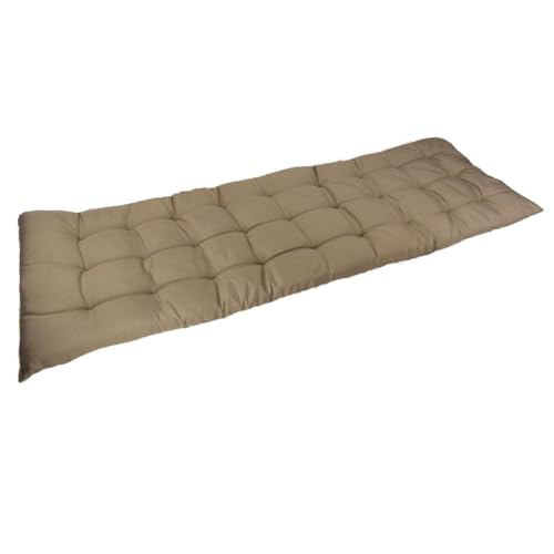 Marabella Auflage für Gartenbank 120x40x4cm Sitzauflage Polsterauflage Bankauflage, Farbe:Taupe von Marabella