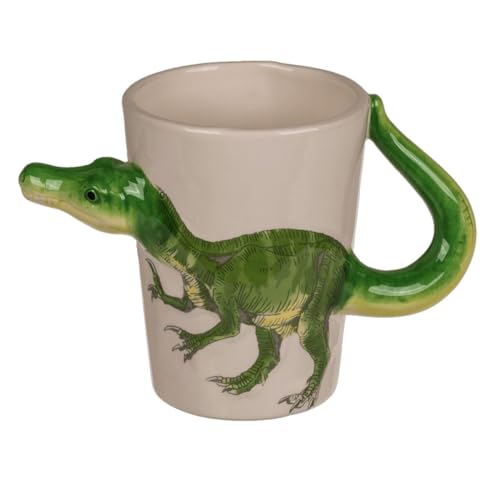 Tasse ca. 250 ml im 3D Dinosaurier Design mit verschiedenen Motiven Kaffeetasse, Dinosauriertasse:Velociraptor von Marabella