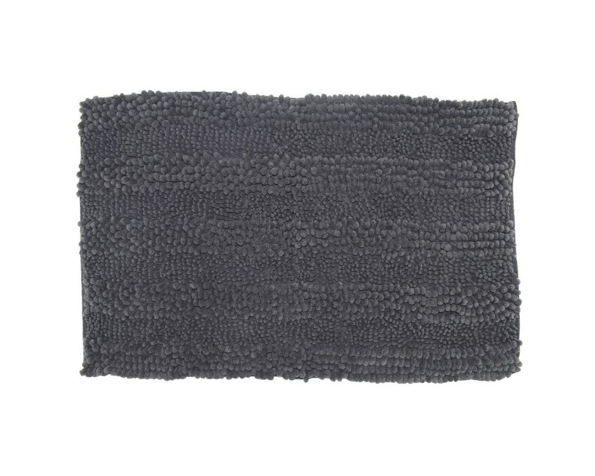 Badematte Badteppich mit rutschhemmender Rückseite Badmatte Chenille 50x80 cm Marabellas Shop, 100 % Polyester, extra weiche Struktur von Marabellas Shop