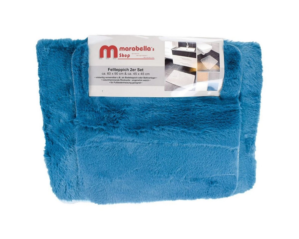 Marabellas Shop Badematte Dekofell 2er-Set Badematten in verschiedenen Farben Duschvorleger, Polyester, TRP, extra weich Marabellas Shop Badematte Dekofell 2er-Set Badematten in verschiedenen Farben Duschvorleger, Polyester, TRP, extra weich von Marabellas Shop