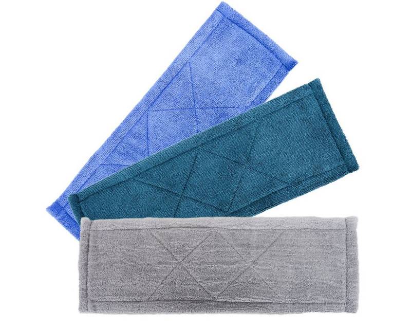 Marabellas Shop 3er-Set Ersatzbezüge für Bodenwischer ca. 44,5 x 15 cm einfarbig Wischbezug (20 % Polyamid, 80 % Polyester, 15x44 cm, Universalbezug) von Marabellas Shop