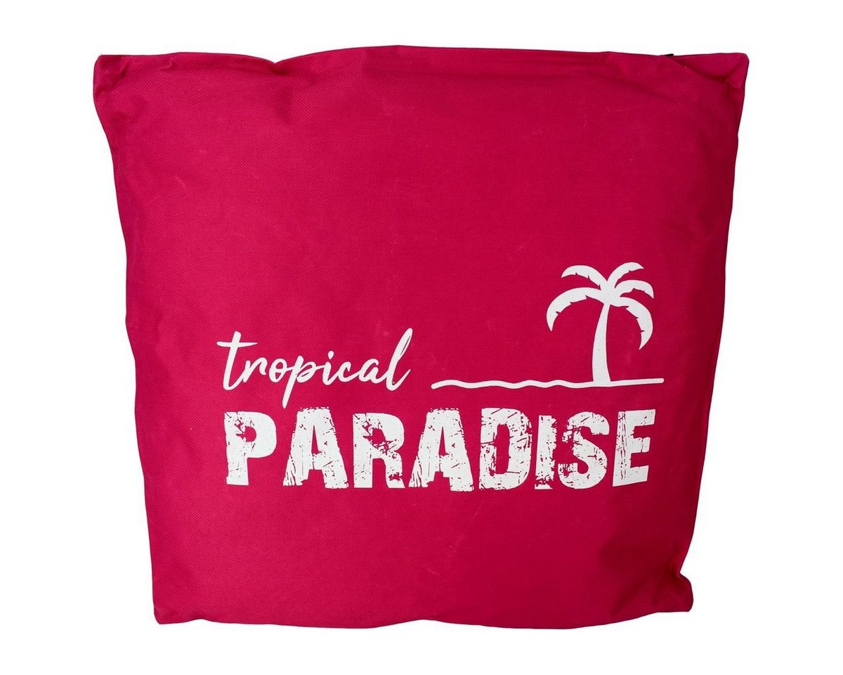 Marabellas Shop Dekokissen Gartenkissen Tropical Paradise 45x45cm Stuhlkissen wetterbeständig, abnehmbare Hülle von Marabellas Shop