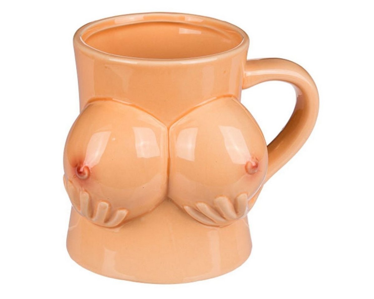 Marabellas Shop Tasse Brüste Tasse Boob Mug für Kaffee oder Tee Becher als Geschenk Fun, Steingut von Marabellas Shop