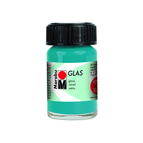 Marabu Glas Tiegel 15 ml, Glas Farbe, Petrol, 2,9 x 4,2 x 2,9 cm von Marabu