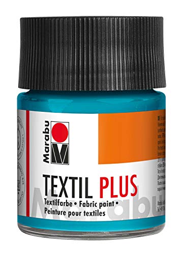 Marabu 17150005091 - Textil Plus karibik 50 ml, volldeckende Stoffmalfarbe für dunkle Stoffe, geeignet für Stoffmalerei und Stoffdruck, nach Fixierung waschbeständig bis 40 °C Marabu 17150005091 - Textil Plus karibik 50 ml, volldeckende Stoffmalfarbe für dunkle Stoffe, geeignet für Stoffmalerei und Stoffdruck, nach Fixierung waschbeständig bis 40 °C von Marabu