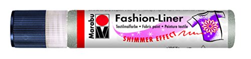 Marabu 25 ml Fashion rutschsicher Shimmer, Silber von Marabu