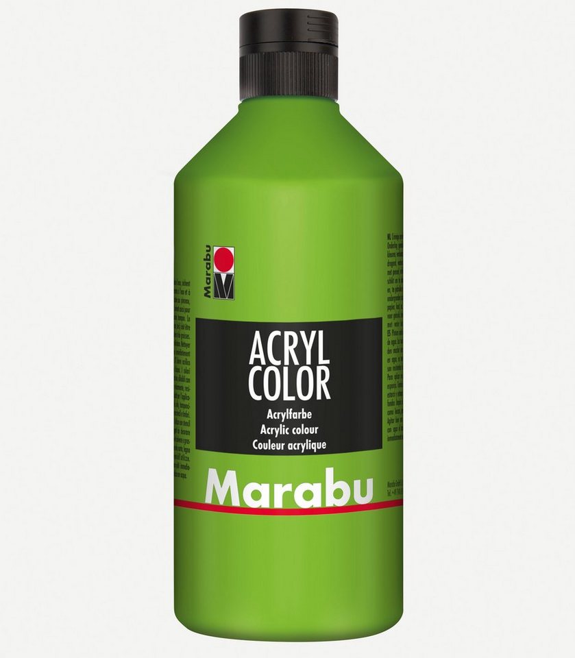 Marabu Acrylfarbe Marabu Acrylfarbe Acryl Color, 500 ml, blattgrün 282 von Marabu
