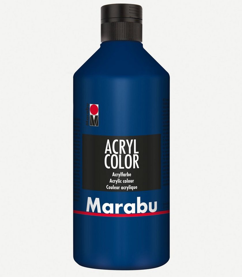 Marabu Acrylfarbe Marabu Acrylfarbe Acryl Color, 500 ml, dunkelblau 053 von Marabu