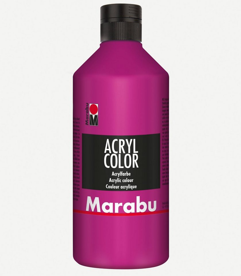 Marabu Acrylfarbe Marabu Acrylfarbe Acryl Color, 500 ml, magenta 014 von Marabu