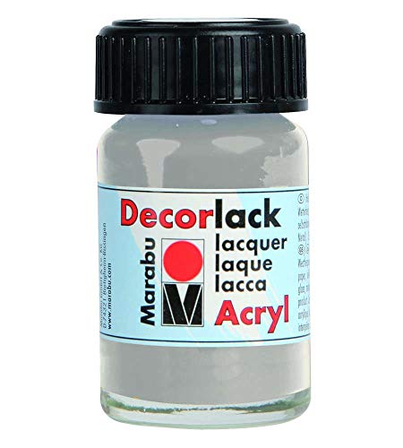 Marabu Acryllack "Decorlack", metallic-silber, 15 ml,im Glas VE = 1 von Marabu