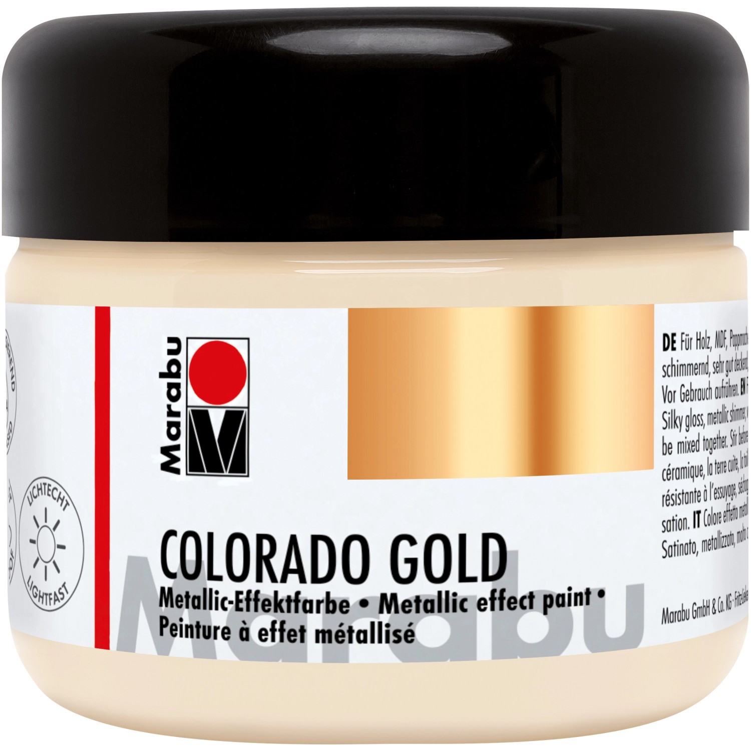 Marabu Colorado Gold Effektfarbe Weißgold 225 ml von Marabu