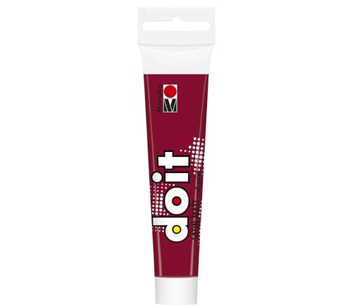 Marabu DO IT Craft Paint, 36 ml Karminrot, seidenmatte Acrylfarbe für DIY, Basteln und Hobby, Malfarbe auf Wasserbasis, wetterfest, lichtecht, schnelltrocknend, vegan, 12760076032 von Marabu