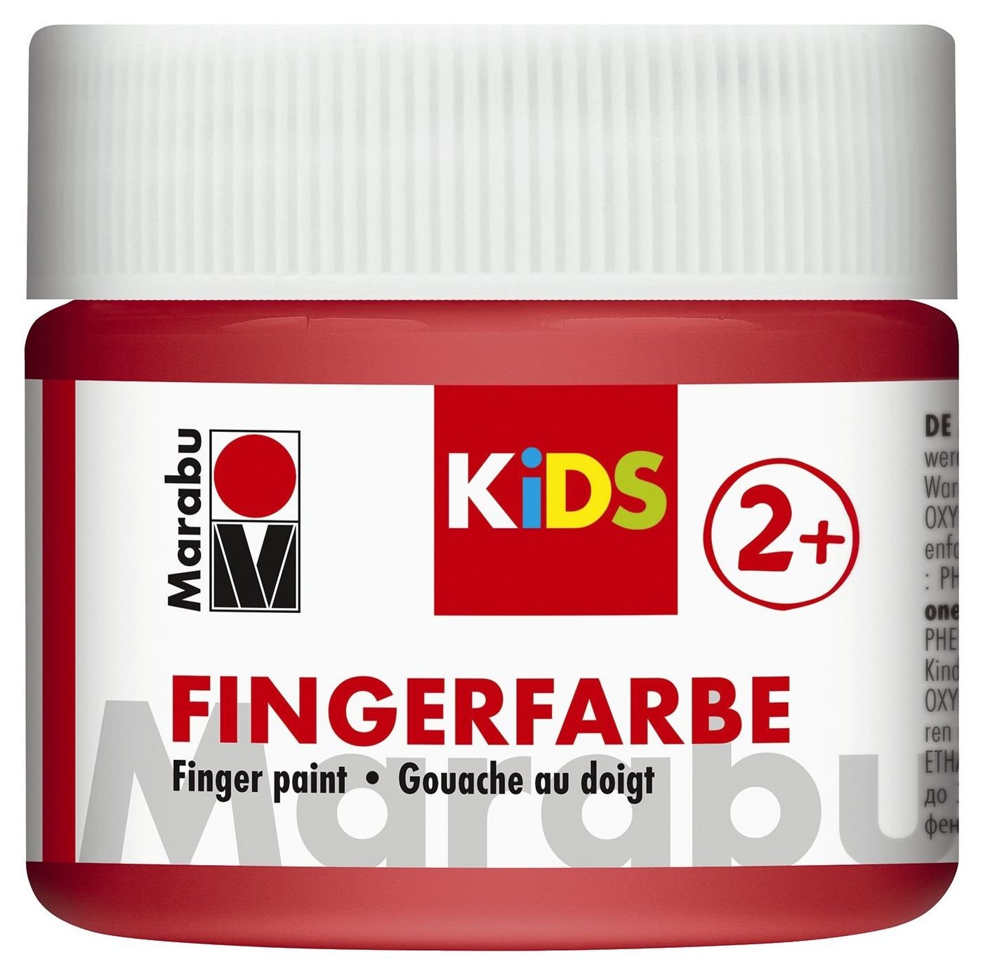 Marabu Fingerfarbe Kids - 100 ml, rot Wischbezug von Marabu