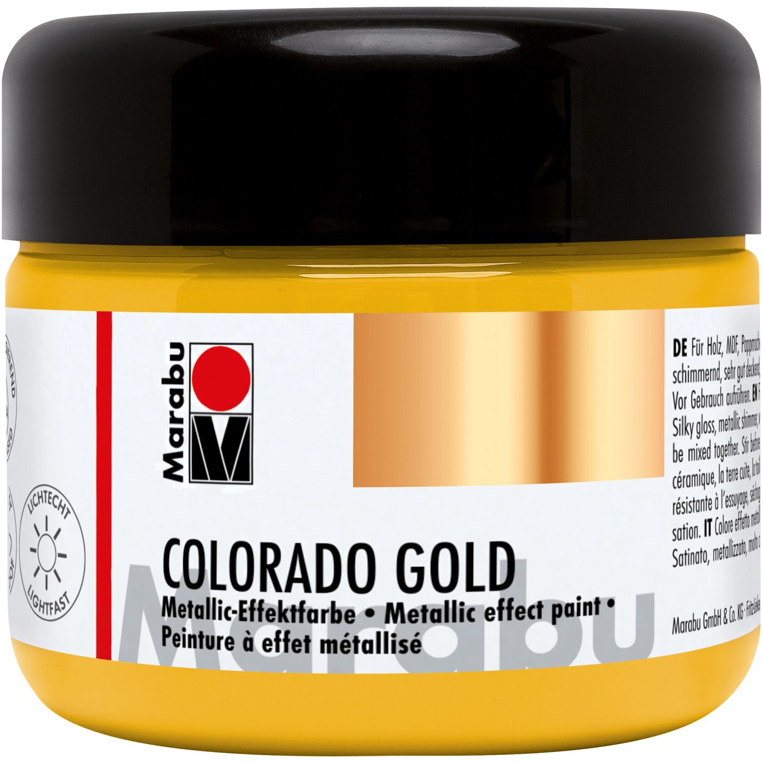 Marabu Metallic-Effektfarbe Colorado Gold 225 ml Metallic-Gold von Marabu